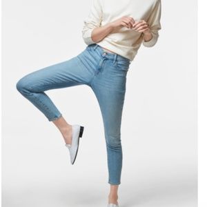 Alana High-Rise Cropped Super Skinny In Surge NWOT